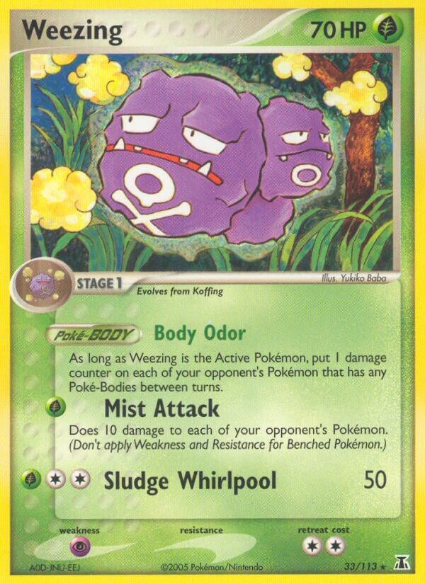 Weezing (33/113) (Stamped) [EX: Delta Species]