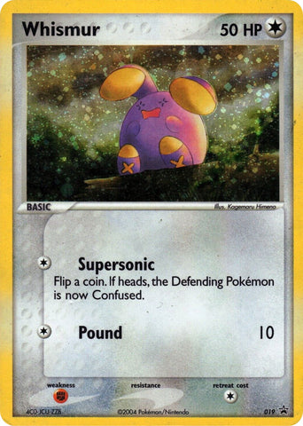 Whismur (019) (Cosmos Holo) [Nintendo: Black Star Promos]