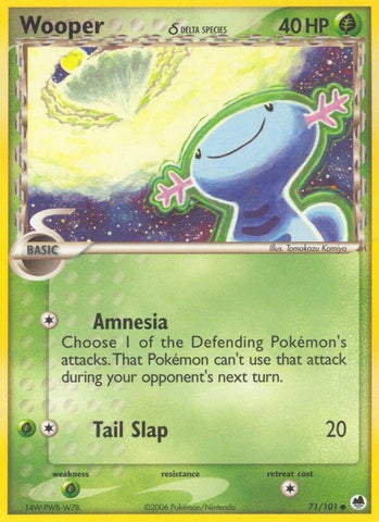 Wooper (71/101) (Delta Species) (Stamped) [EX: Dragon Frontiers]