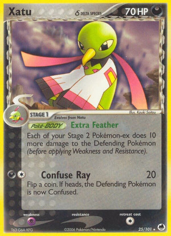 Xatu (25/101) (Delta Species) (Stamped) [EX: Dragon Frontiers]