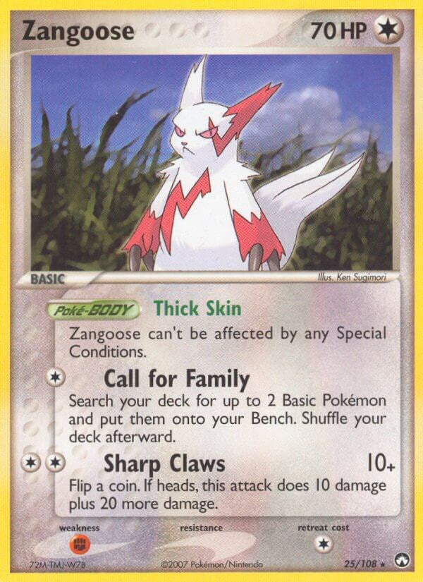 Zangoose (25/108) (Stamped) [EX: Power Keepers]