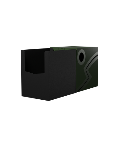 Dragon Shield Deck Box Double Shell - Forst Green/Black (150+ cards)