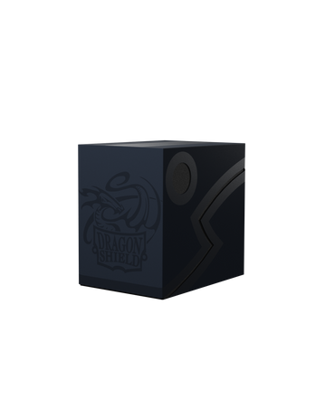 Dragon Shield Deck Box Double Shell - Midnight Blue/Black (150+ cards)
